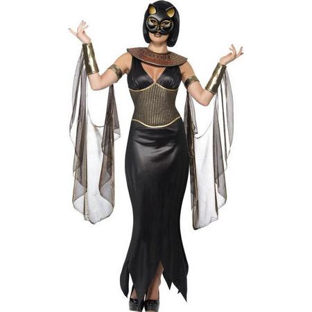 Egypte Kostuum | Mytische God Bastet De Kat Egyptisch Kostuum Vrouw | Large | Carnaval kostuum | Verkleedkleding